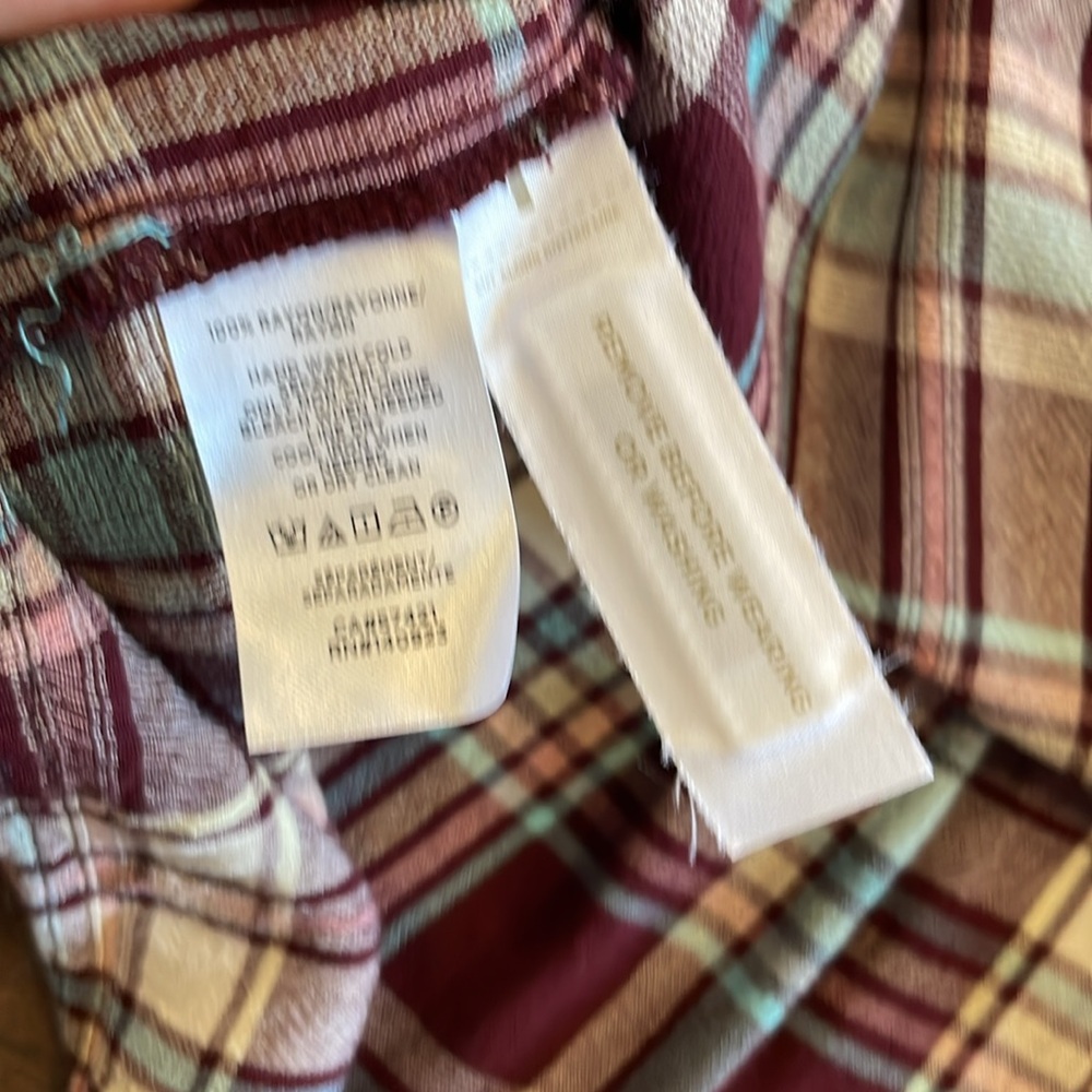 LOFT Petite Plaid Shirtdress - Size XSP - Picture 7 of 7